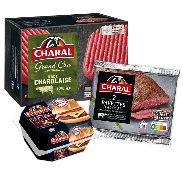 Visual of the flagship products of the brand Charal